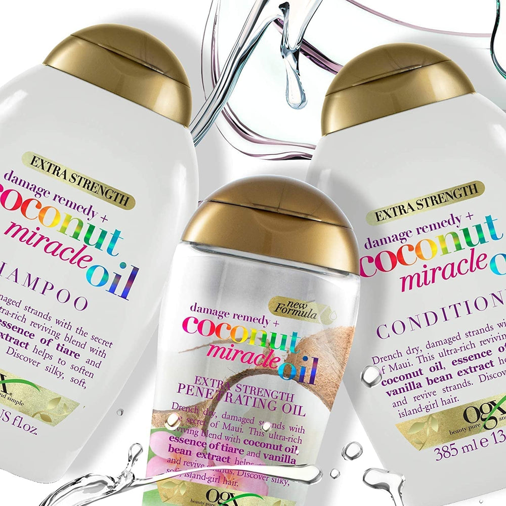 OGX Coconut Miracle Oil Conditioner, balsamo idratante per la cura dei capelli con olio di cocco, 385 ml OGX Hair Care