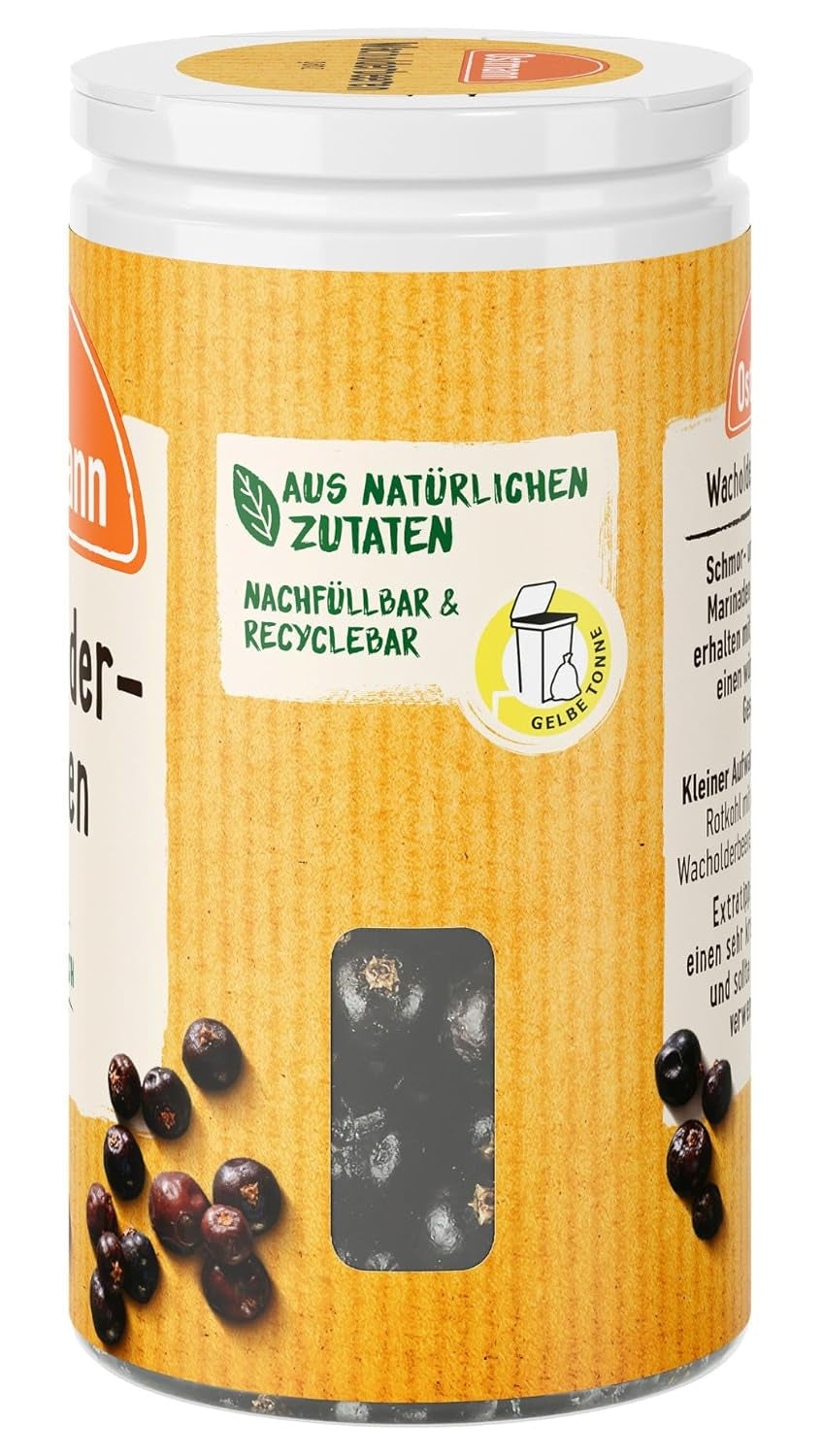 Ostmann Gewürze - Wacholderbeeren ganz | Ideale per condire sauerbraten e piatti di selvaggina 20 g in Der Streudose