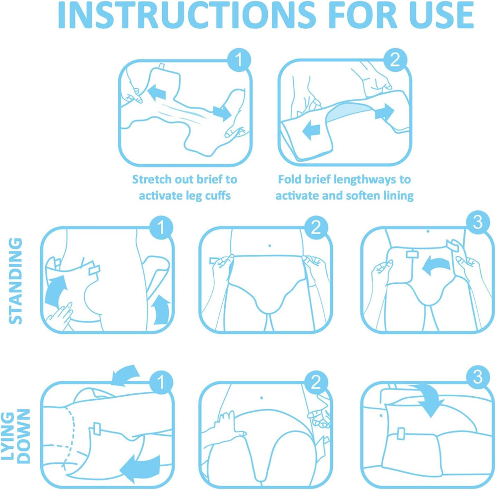 Pannolini stampati per adulti 5500-5800ml 10 pezzi - Slip da toilette (XL)