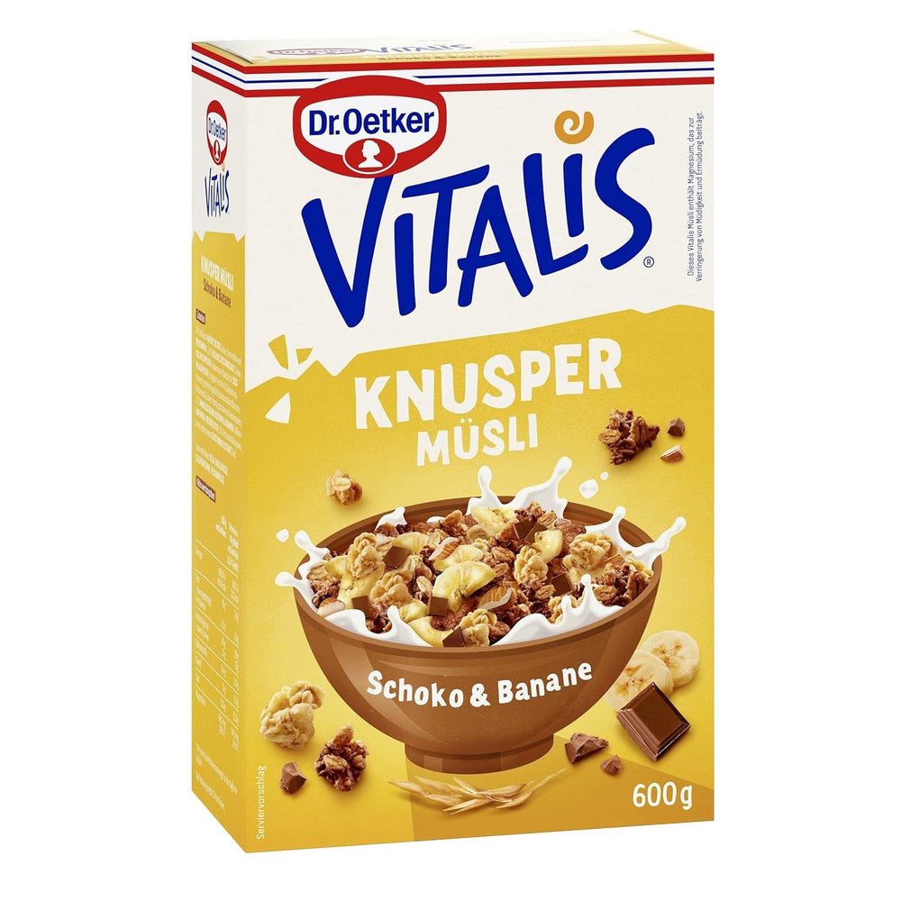 Dr. Oetker Vitalis Crunchy Flakes: muesli croccante con corn flakes e pezzetti di mandorle, confezione da 5 (5 x 600 g)
