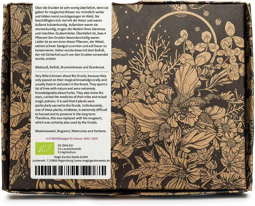Heilige Druiden-Pflanzen (Bio) - Samen-Geschenkset Mit 4 Magischen Pflanzen Der Keltischen Druiden