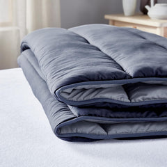 Pikolin Home - Trapunta reversibile 300 G - Imbottitura nordica bicolore - Per letto 150 - Accogliente, calda, traspirante, giallo senape, 240 X 220 Cm Trapunte e trapunte Naty Shop