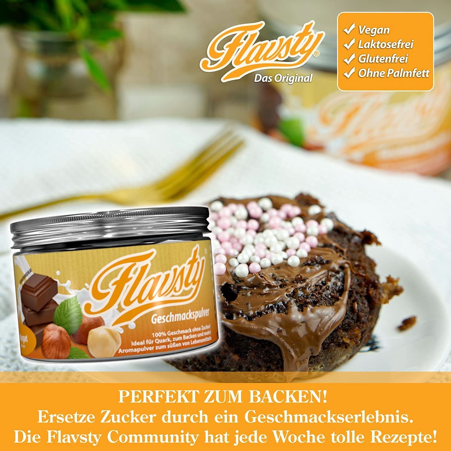 Flavsty® Flavour Powder Marzipan, pungă de 50 grame (10 porții) Arome Naty Shop