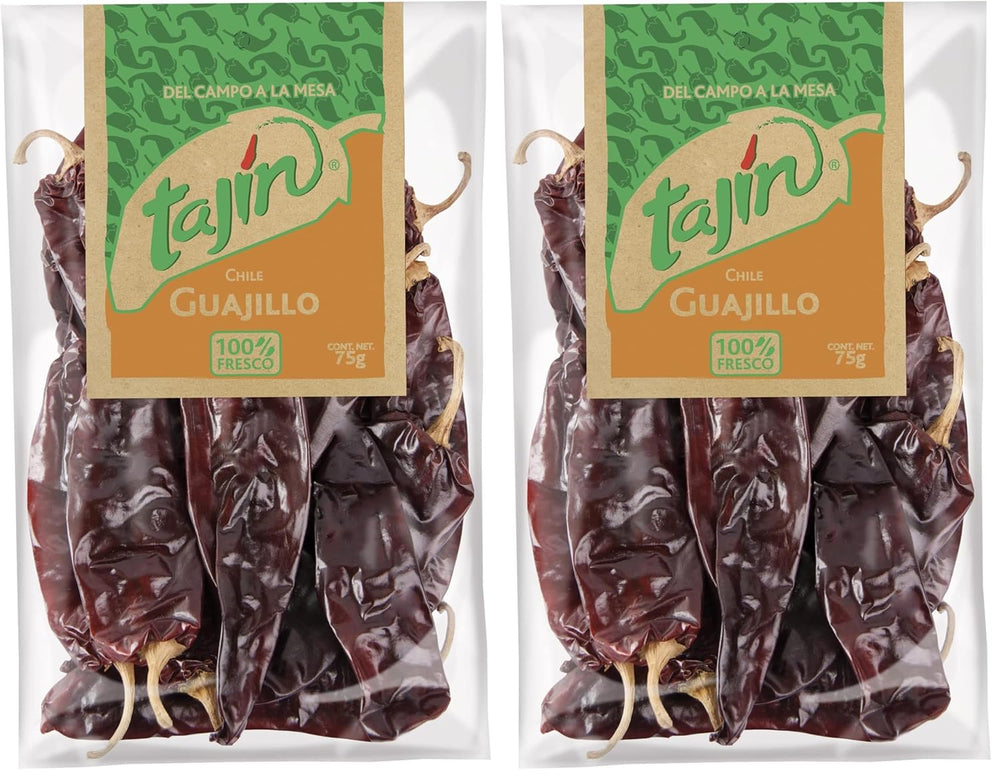 TAJIN Chili Guajillo – Getrocknete Ganze Guajillo-Chilischoten | Autentici piatti messicani per salse e marinate – Würzig, Rauchig und Scharf, perfetti per biscotti e tacos