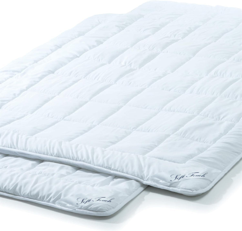 Aqua-Textil Soft Touch Set pentru copii Plapumă 100 X 135 Cm 250G și 350G cu pernă 40 X 60 Cm 150G Plapumă 4 anotimpuri Reglare climatică Oeko-Tex Plapumi si pilote Naty Shop 2X 135X200 Cm vară