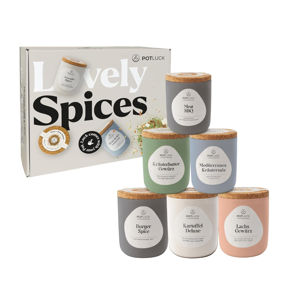 Potluck | Feta Gewürz | Gewürzmischung im Keramiktopf | 50g| Con sostanze inalatorie naturali