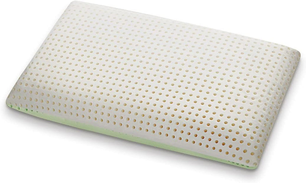 Pernă ortopedică de susținere a gâtului - Aloe organică - Pernă viscoelastică Aloe Vera 14 cm înălțime 100% bumbac acoperire Visco pernă - Pernă cu spumă de memorie - Made in Italy Perne standard Naty Shop