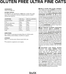 Avena Macinata Fine Sfusa, Avena Scozzese Naturale, Senza Glutine, 2,5 Kg Cereali Naty Shop