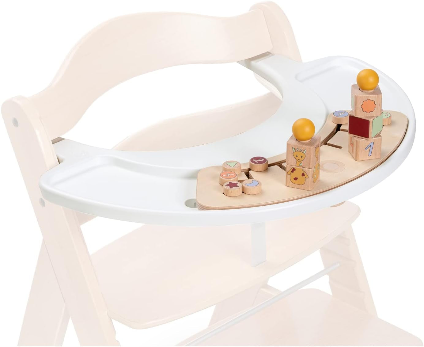 hauck Play Music, Zebra - Xilofon joc muzical de la 12 luni Compatibil cu placa de joc Play Tray pentru Alpha+, Beta+ și Arketa scaun înalt din lemn, jucărie din lemn pentru copii Promovează coordonarea ochi-mână Jucarii Bebe Naty Shop Set de sortare Alpha Play, alb girafă Tablă de joc + atașament de joc