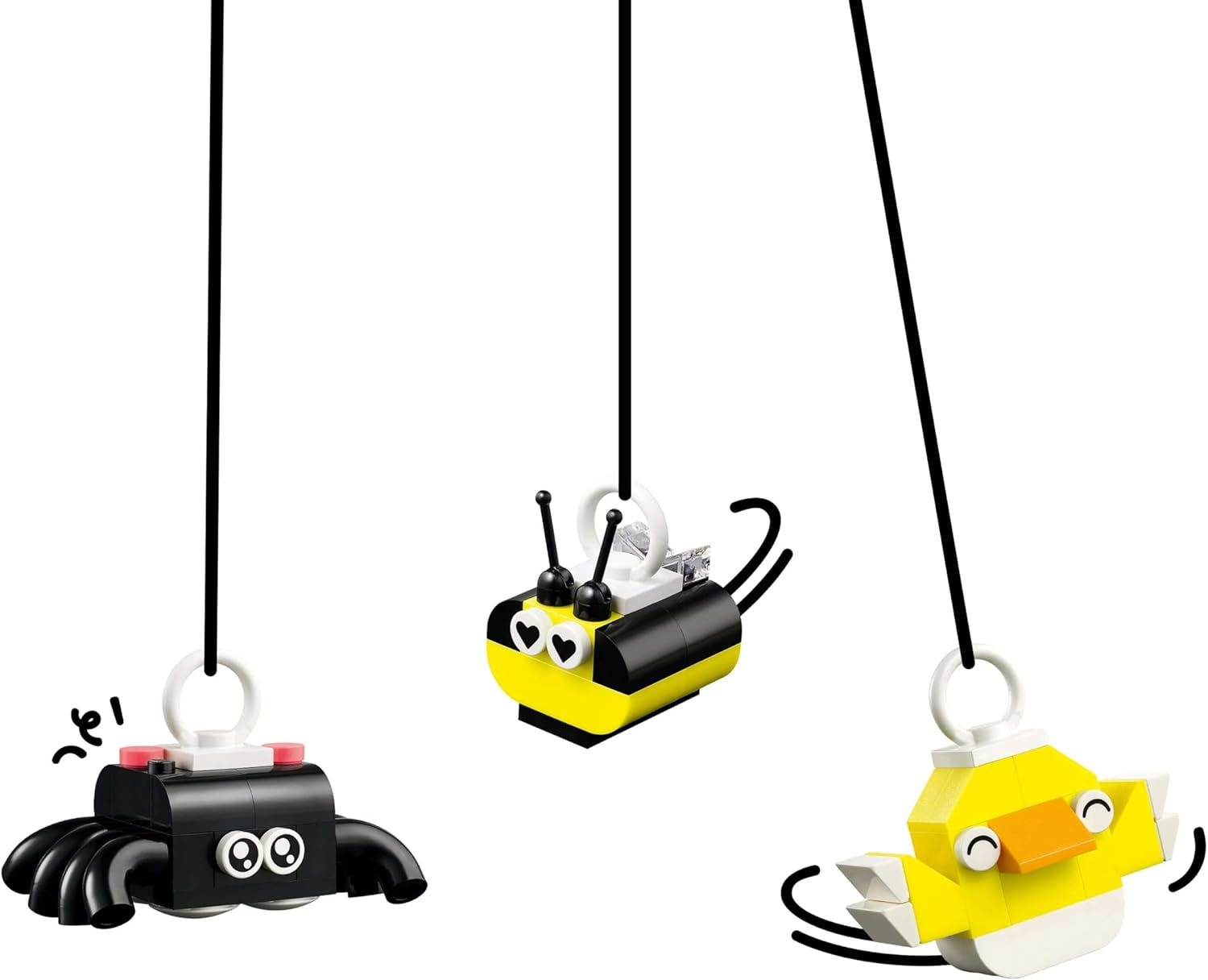 Scatola divertente creativa LEGO Classic, mattoncini da costruzione colorati per giochi di ruolo fantasiosi, set da costruzione per principianti, giocattoli per ragazze e ragazzi a partire da 5 anni, modelli ricostruibili 11042 Set da costruzione Besuche den LEGO-Store