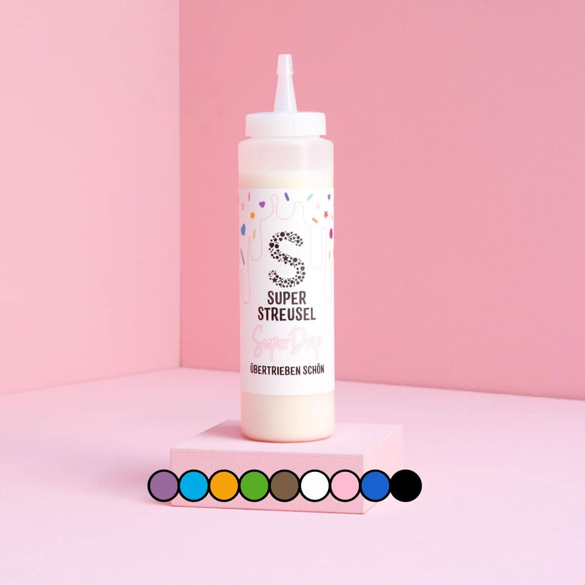 Super Drip Black Cake Glaze Cake Melts Chocolate 300 grame Glazuri si Decor Naty Shop Alb