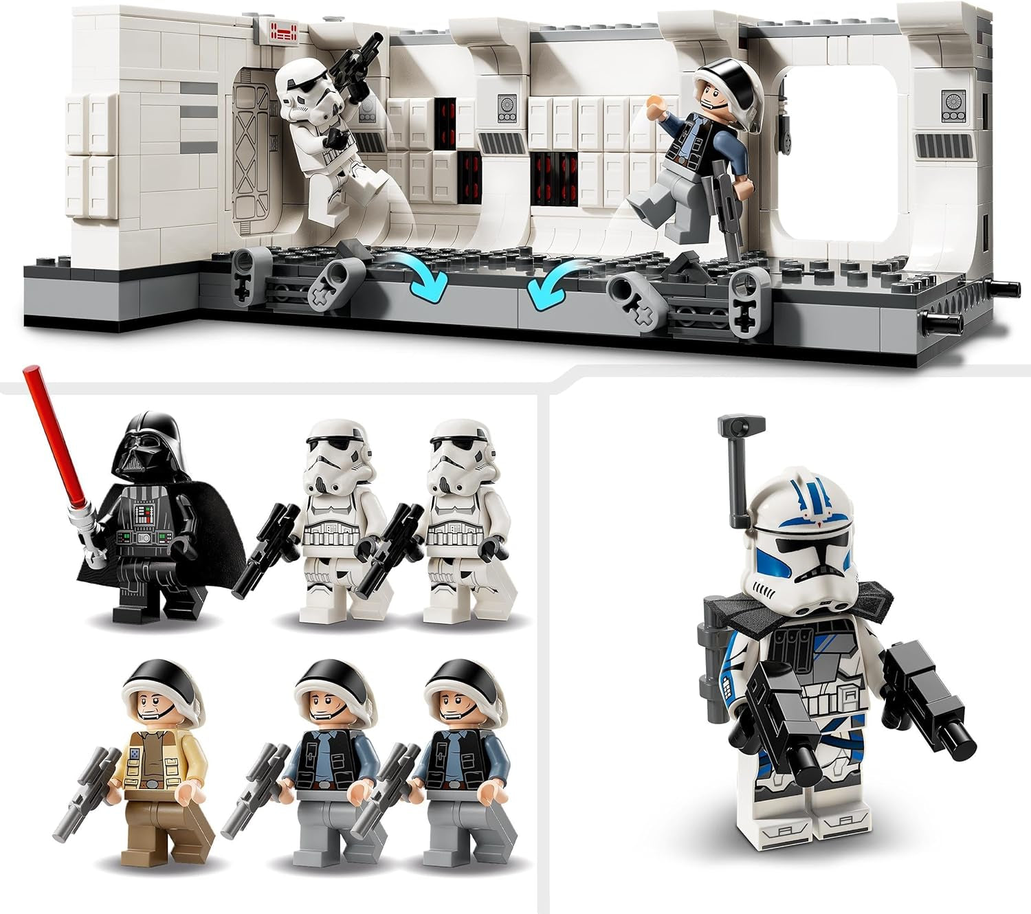 LEGO Star Wars Tantive IV Boarding, Giocattolo da costruzione del film Una nuova speranza, Playset fantasy da collezione, Idea regalo per ragazzi e ragazze 8+ e collezionisti 75387 Set da costruzione Beuche den LEGO-Store