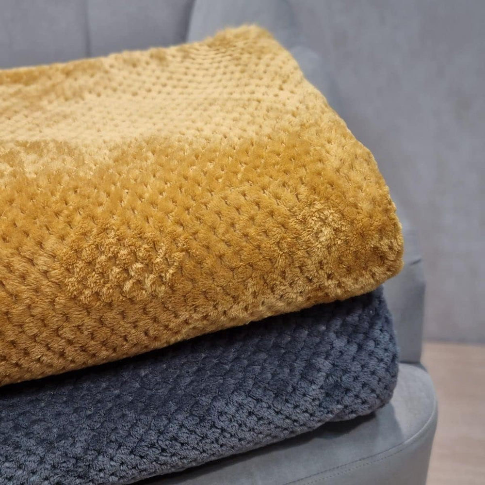 Copriletto HOMLA Noah 220 X 240 cm - copriletto divano comoda coperta coperta - soffice e morbida - poliestere grigio Letti e coperte Besuche den HOMLA-Store