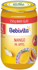 Mango in salsa di mele, confezione da 6 (6 x 250 g), media Mamma e Bambino Naty Shop