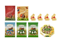 Set pasquale al cioccolato | 894 g | Contenuto: coniglietti dorati e coniglietti dorati di cioccolato | Coniglietti dorati da 100 g | Cioccolato bianco premium con pezzetti di fragola a forma di coniglietto per Pasqua