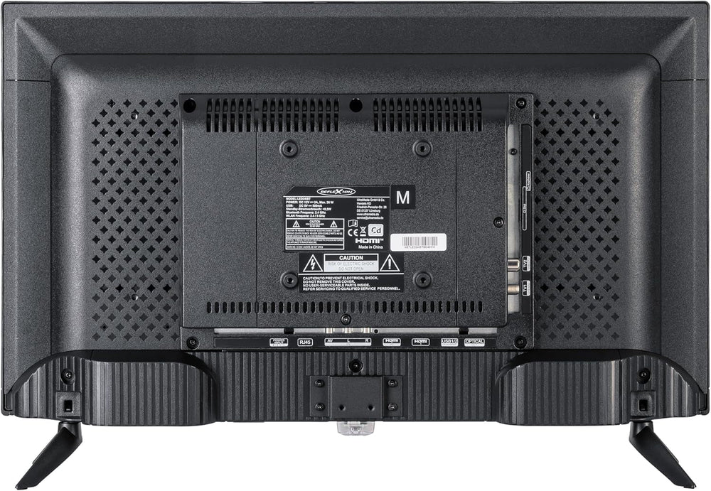 Televizor inteligent Reflexion LED24iBT de 24 de inci cu soundbar, Full HD, WLAN, Bluetooth, HDMI, USB, CI+, adaptor auto de 12V – ideal pentru autorulote, caravane, rulote și bărci – incl. telecomandă