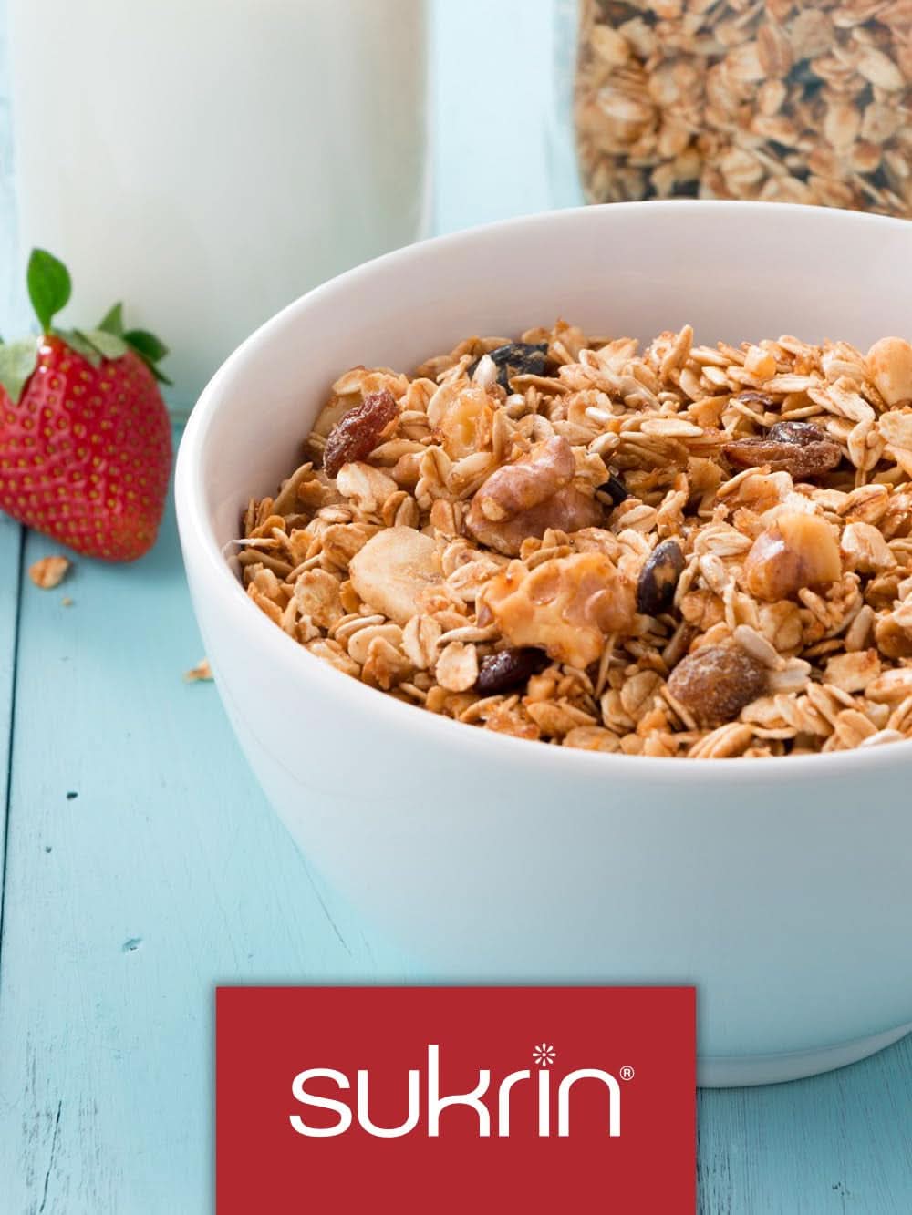 Sukrin Eritritolo, alternativa naturale allo zucchero senza calorie, 1 confezione, 500 grammi Dolcificanti Naty Shop