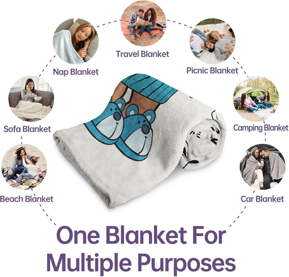 Coperta in flanella Juratar per papà - regalo per compleanno, festa del papà e Natale - 152 X 130 cm Letti e coperte Besuche den Juratar-Store