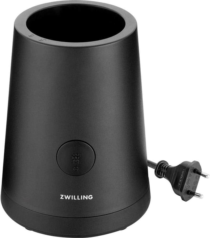 ZWILLING Robot da cucina, Smoothie Maker, Inkl. Trinkflasche Mit Verschluss, 600 Ml, 300 Watt, Edelstahl/Kunststoff, Schwarz Kitchen Naty Shop