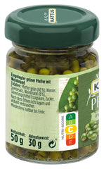 - Grüner Pfeffer in Weinbrand | Ganzer, eingelegter Pfeffer zum Würzen von Saucen | 50 g in vetro