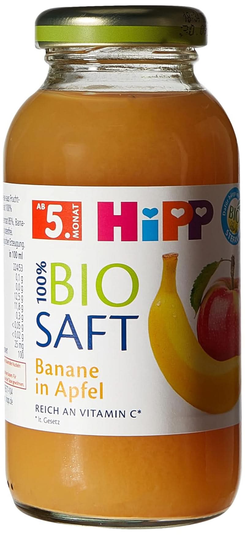 Hipp Banana-mela Bio, confezione da 6 (6 X 200 ml) Mamma e Bambino Naty Shop 6 x 200 ml Banana e mela