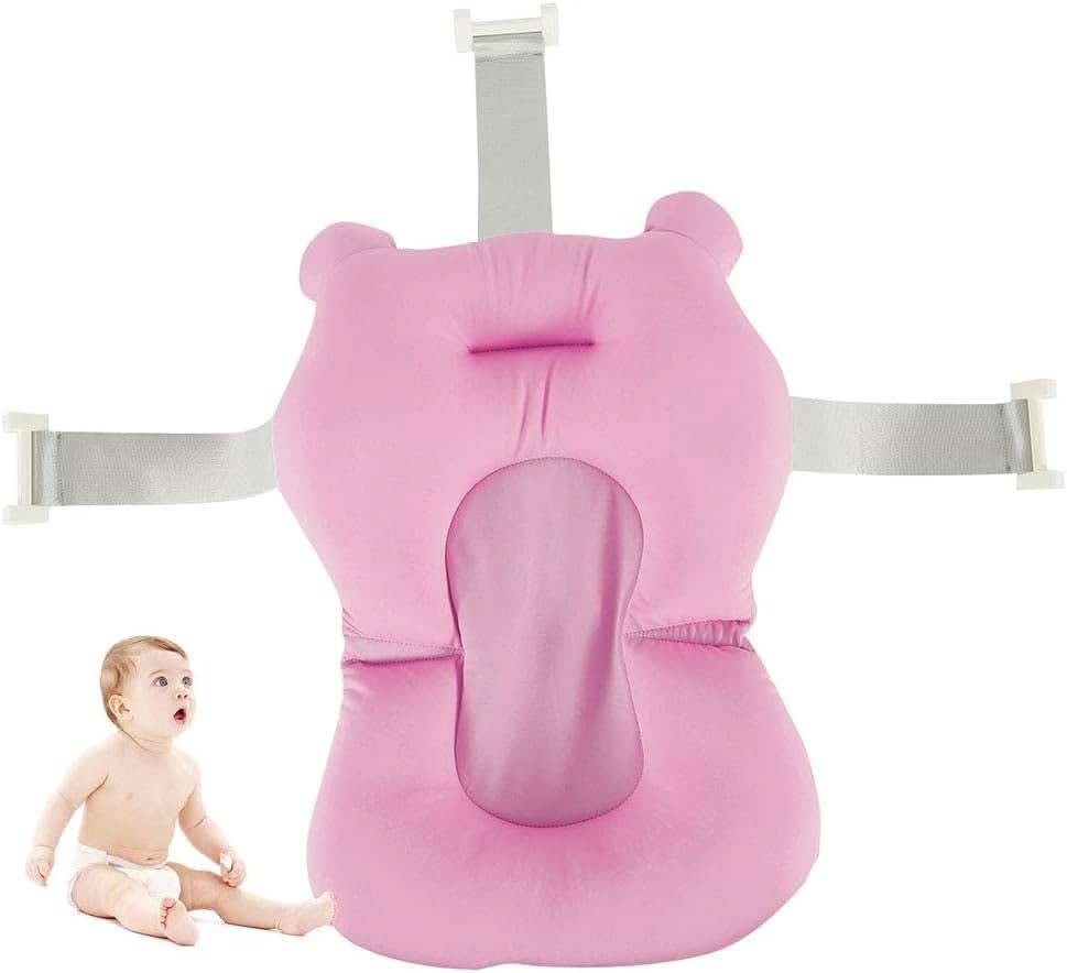 Cuscino di sostegno per il bagnetto, antiscivolo, morbido, ad asciugatura rapida, regolabile, per mamma e bambino