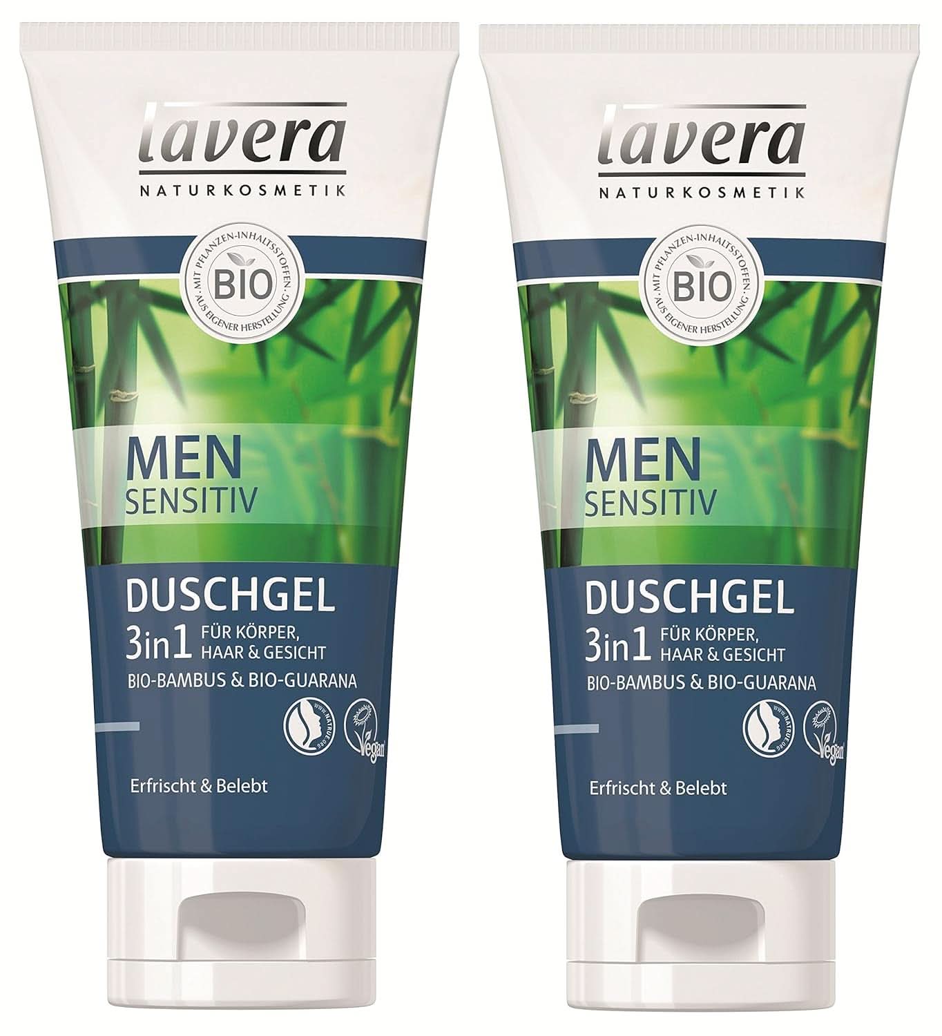 Lavera, Gel doccia con bambù biologico e guaranà, 3 in 1, per pelle, capelli e viso, 200 ml Doccia e bagno Naty Shop 2