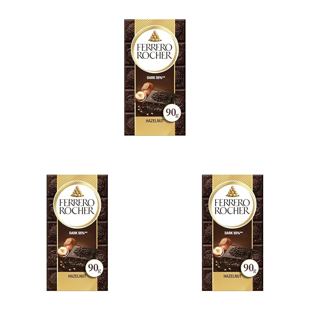 Tavoletta Ferrero Rocher - Cioccolato Bianco con Nocciola - Regalo di San Valentino per Lui e per Lei - 1 Tavoletta di Cioccolato x 90g
