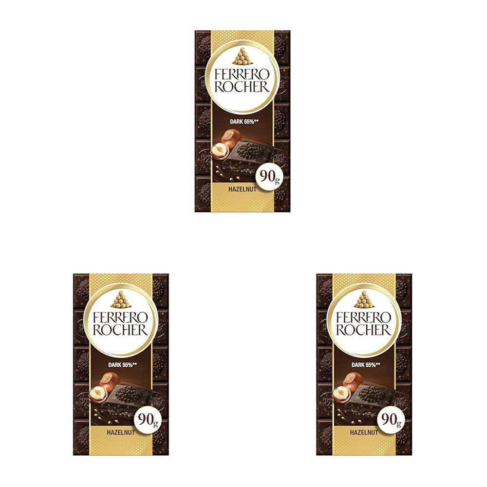Tavoletta Ferrero Rocher - Cioccolato Bianco con Nocciola - Regalo di San Valentino per Lui e per Lei - 1 Tavoletta di Cioccolato x 90g