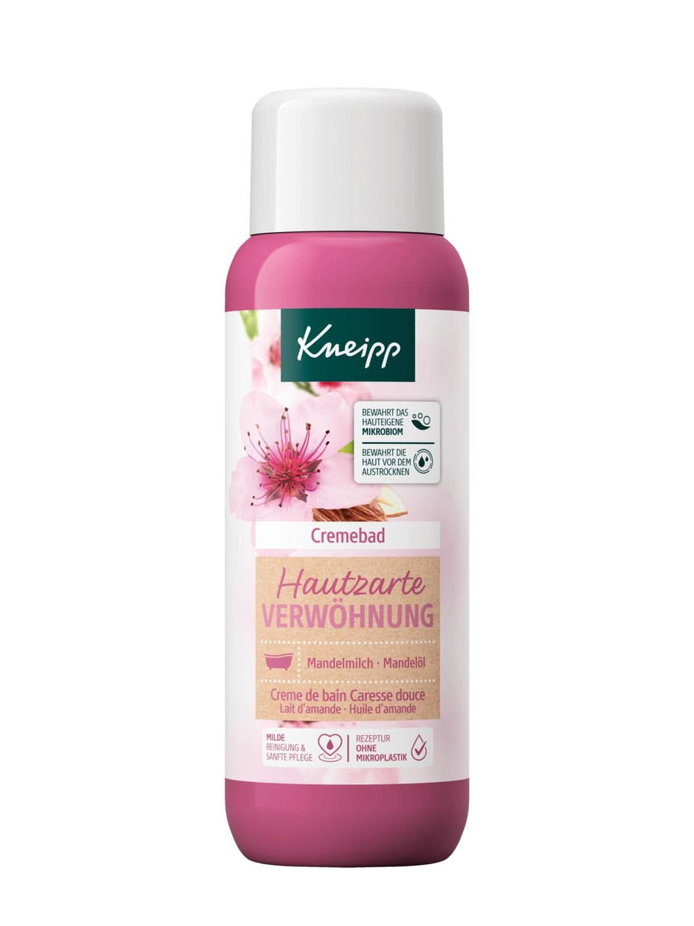 Kneipp, Bagnocrema, Latte di Mandorla + Olio di Mandorla, 400 ml Doccia e bagno Naty Shop 400 ml Mandorla