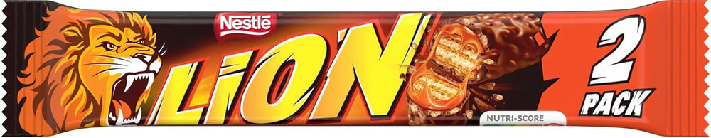 Nestlé LION Tavoletta di cioccolato con caramello, snack croccante, cioccolato croccante e gocce croccanti, ripieno al caramello, un'esperienza culinaria speciale, confezione multipla, confezione da 28 (2 x 30 g ciascuno)