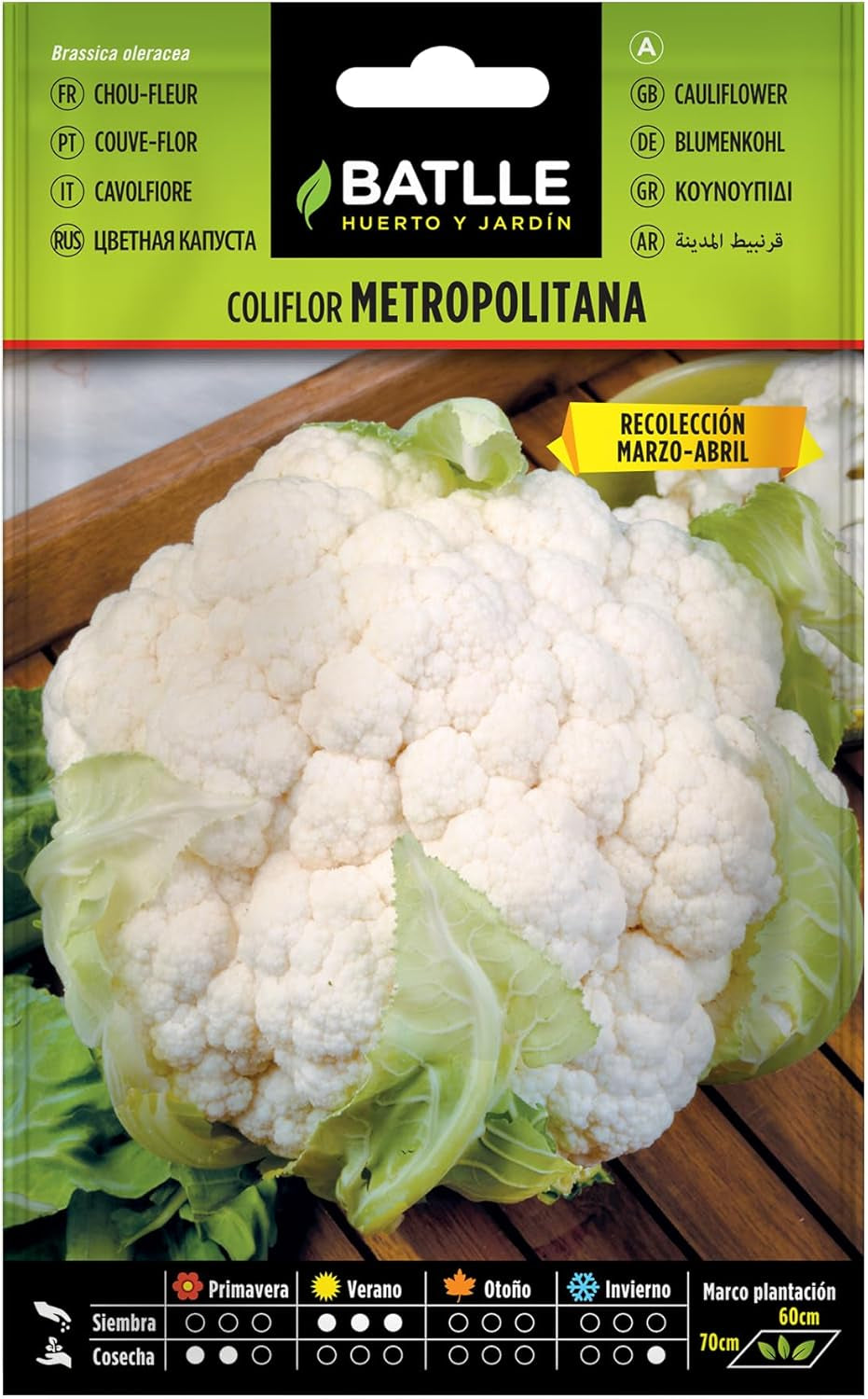 Batlle Gemüsesamen - Blumenkohl Dominant Weiss (1050 Samen)