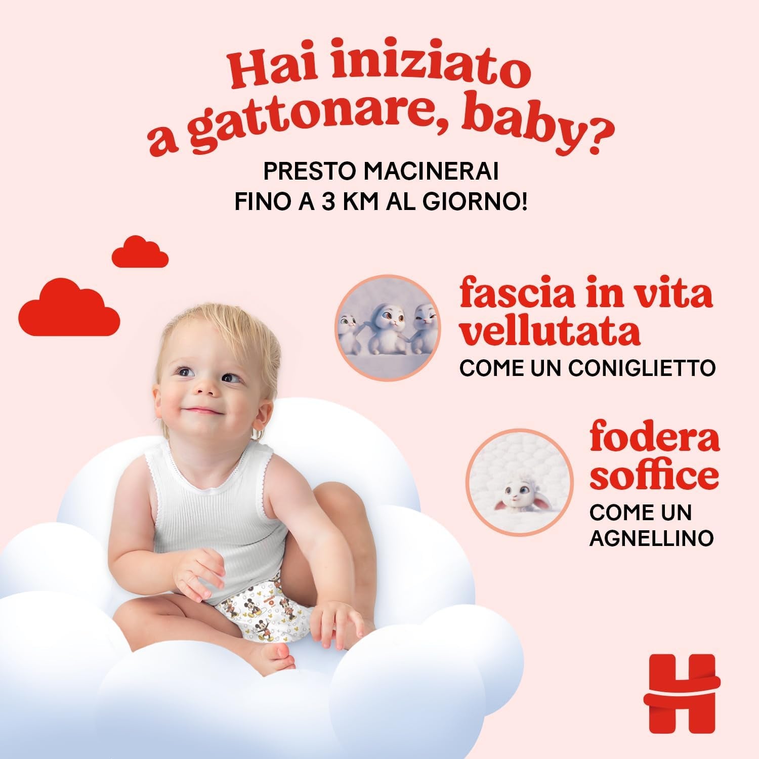 Pannolini Huggies Ultra Comfort/Little Movers, taglia 3 (4-9 kg), design Disney, assorbenti, protezione completa, 126 pezzi