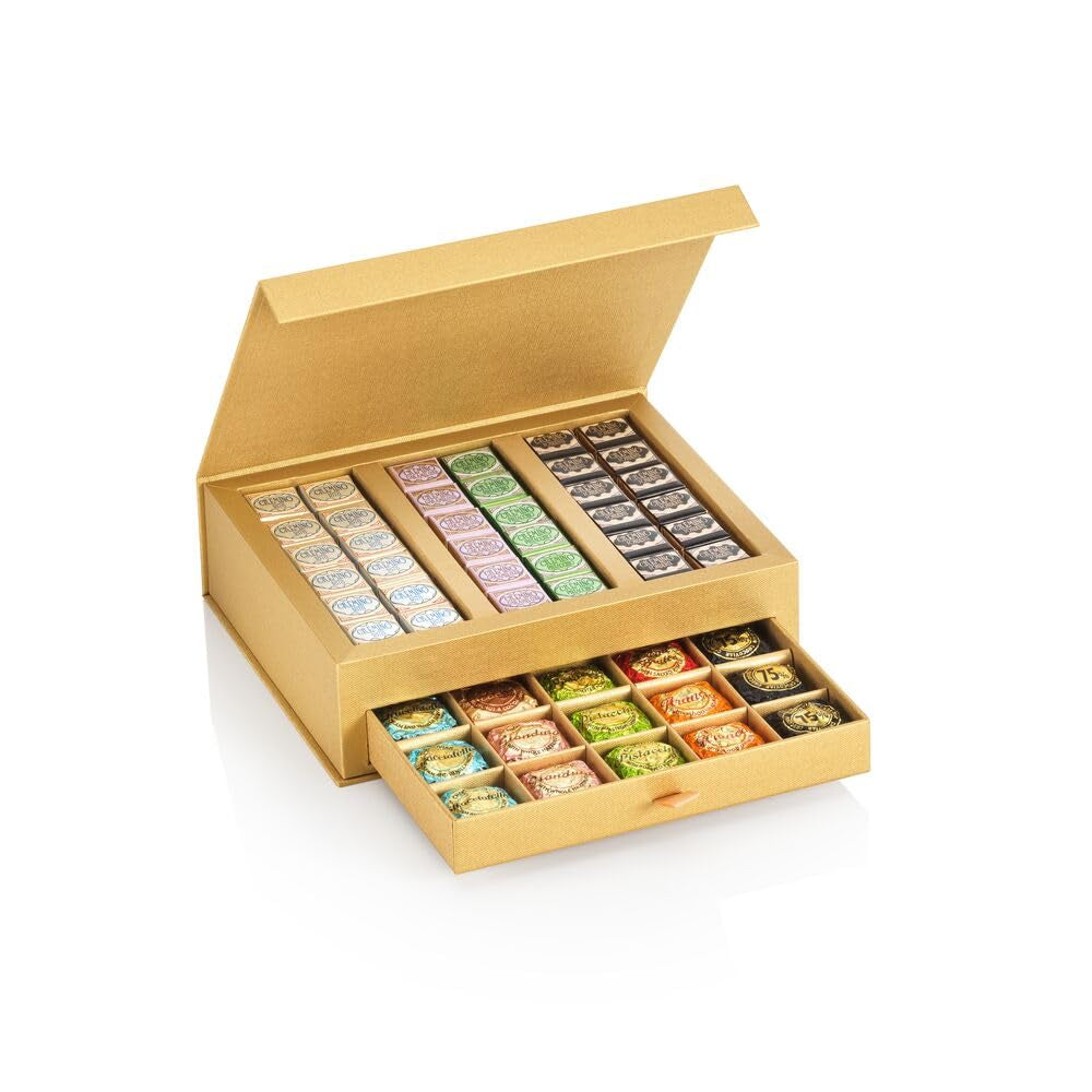 Venchi - Set Cadou Prestige Cu Chocoviar Si Cremini Praline, 800 grame Bomboane de Ciocolata Naty Shop