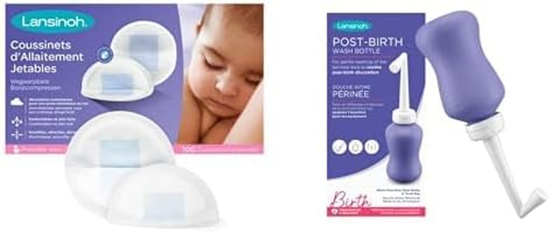 Lansinoh Stilleinlagen Blue Lock, 100 Stück - Saugfähiger Kern, Komfortabel & Auslaufsicher Accesorii Hrana si Alaptare Bebe Naty Shop Bundle Mit Reinigung 100 Stück Fsc