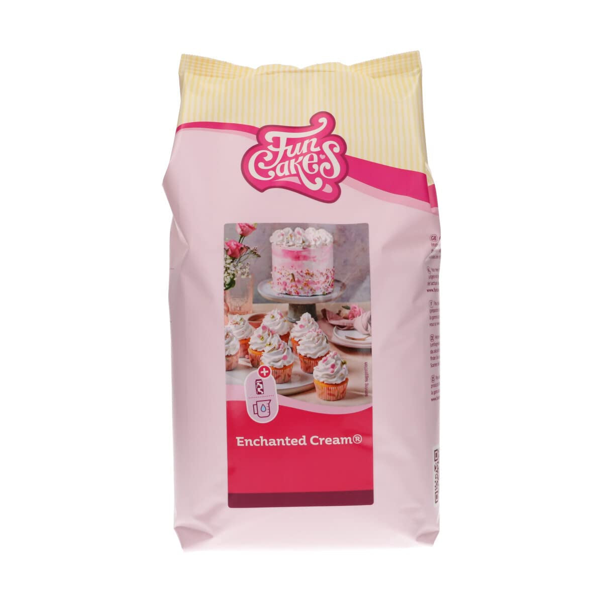 Funcakes Mix Für Enchanted Cream®: Einfach Zu Berübenende, Sehr Leichte Und Fauschige Schneeweiße Creme, Perfekt Zum Füllen Und Abdecken Von Kuchen Oder Als Belag Für Cupcakes, Halal., 900 G Mix per cuocere e cucinare Naty Shop 4 Kg Vaniglia