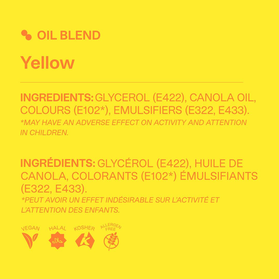 Colorant alimentar galben pe bază de ulei Colour Mill - Colorant alimentar pentru ciocolată, fondant, brioșe, prăjituri, copt, macaroane - Colorant alimentar pentru decorarea torturilor - 20 ml