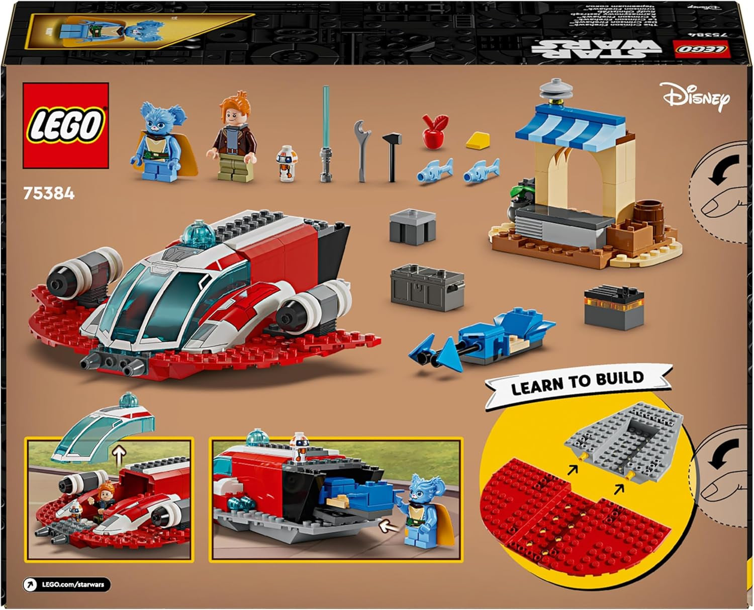 LEGO Star Wars: Le avventure del giovane Jedi Falco di fuoco cremisi, set iniziale per bambini con astronave costruibile, speeder bike e 3 personaggi, regalo per ragazzi e ragazze di 4 anni 75384 Set da costruzione Acquista dal negozio LEGO