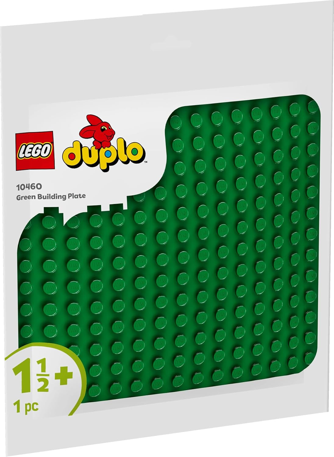 Pannello da costruzione LEGO DUPLO verde, Giocattolo da costruzione per bambini a partire da 18 mesi, Per esporre modelli, Permette ai bambini in età prescolare di costruire in modo creativo e giocare con fantasia, Giocattolo educativo 10460 Set da costruzione Besuche den LEGO-Store