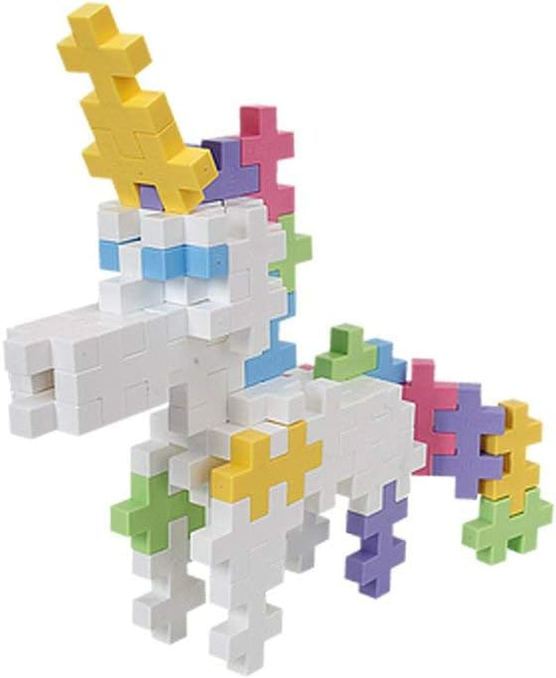 Plus-Plus 9604262 Geniales Konstruktionspielzeug, Regenbogen, Kreativ-Bausteine ​​​​Tube, 240 Teile