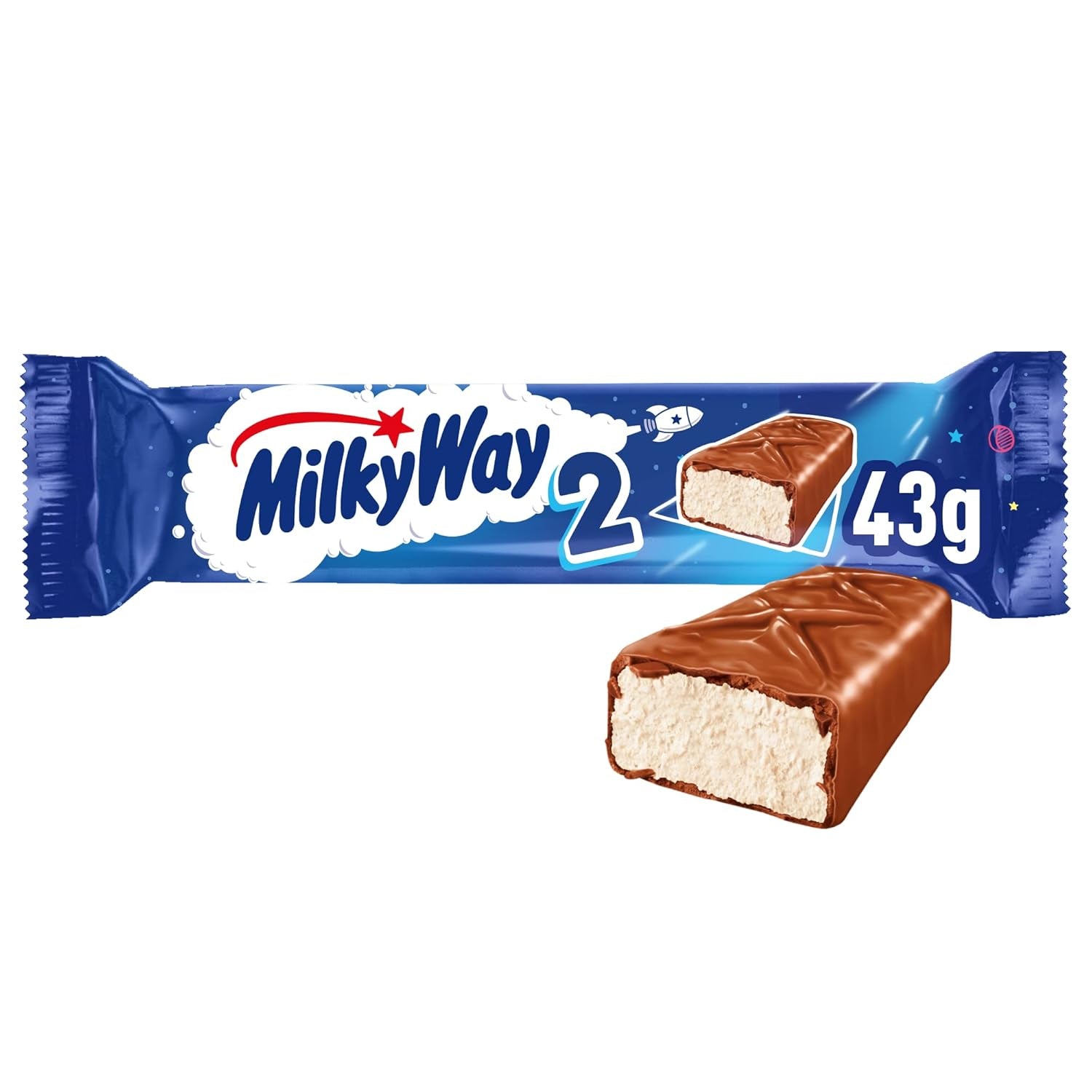 Barrette di cioccolato | Crema di latte | 28 barrette doppie in una scatola (28 x 43 g)