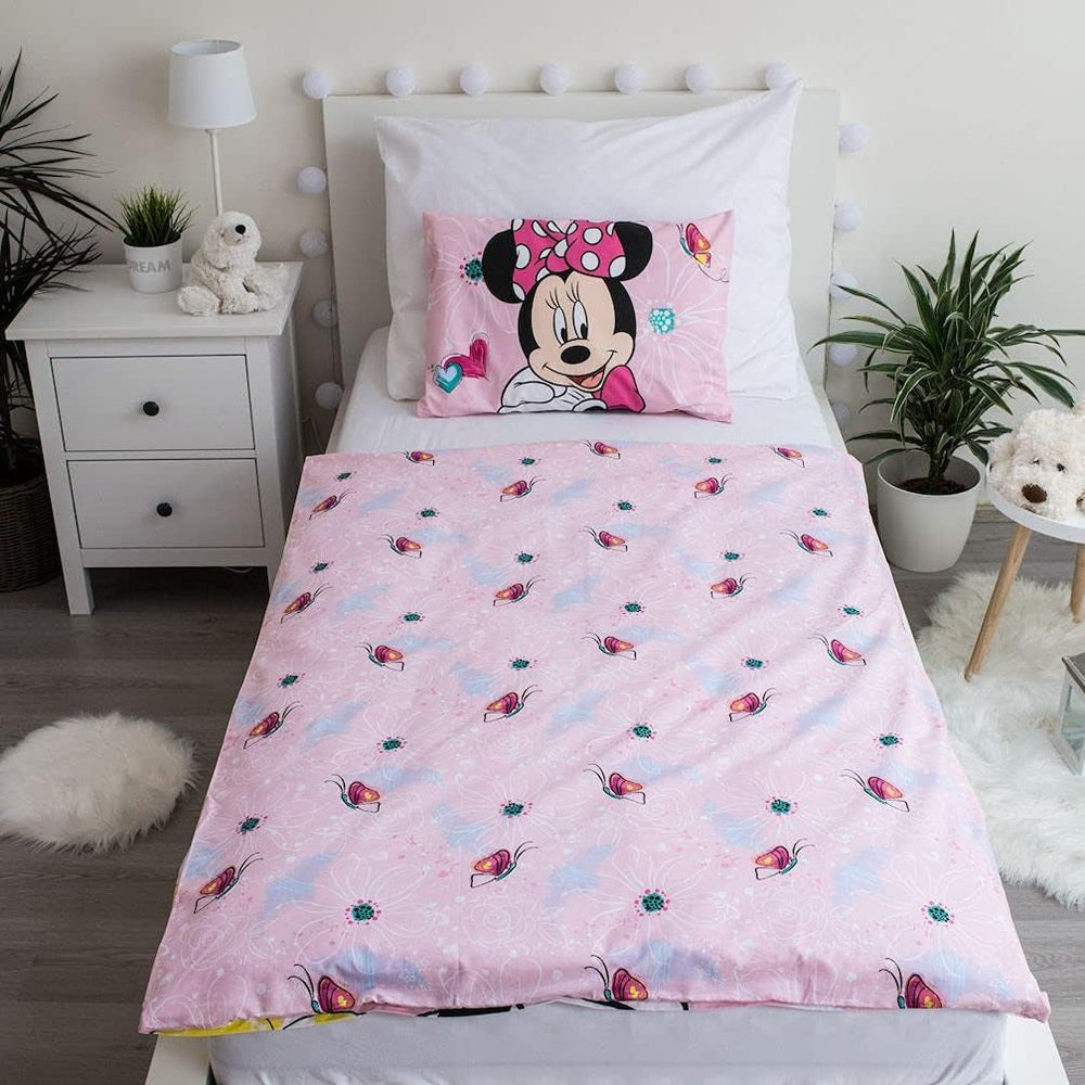 Set biancheria da letto per bambini Minnie Mouse, biancheria da letto in cotone - bambini Naty Shop