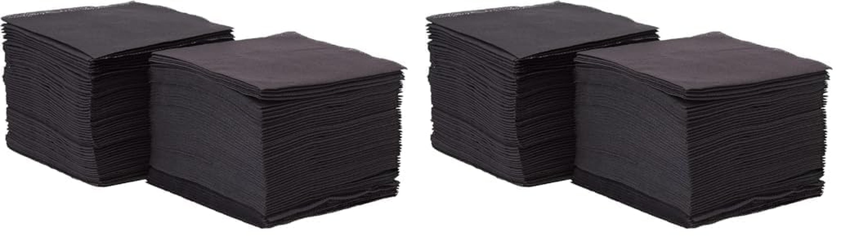 Saten Ser22104961 Coktail, șervețel 20 X 20, 2 straturi, 1/4 fold, 100 șervețele, Punta-Punta, negru