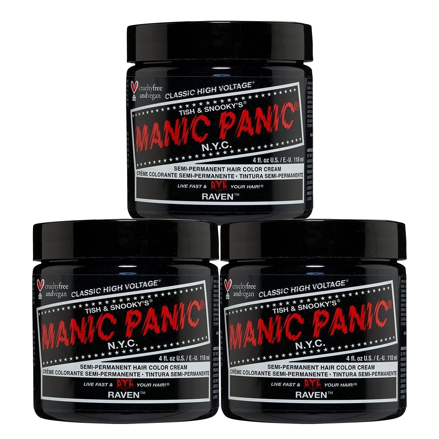 Manic Panic Electric Lizard Classic Cream, vegan, fără cruzime, vopsea de păr verde semipermanentă 118ml