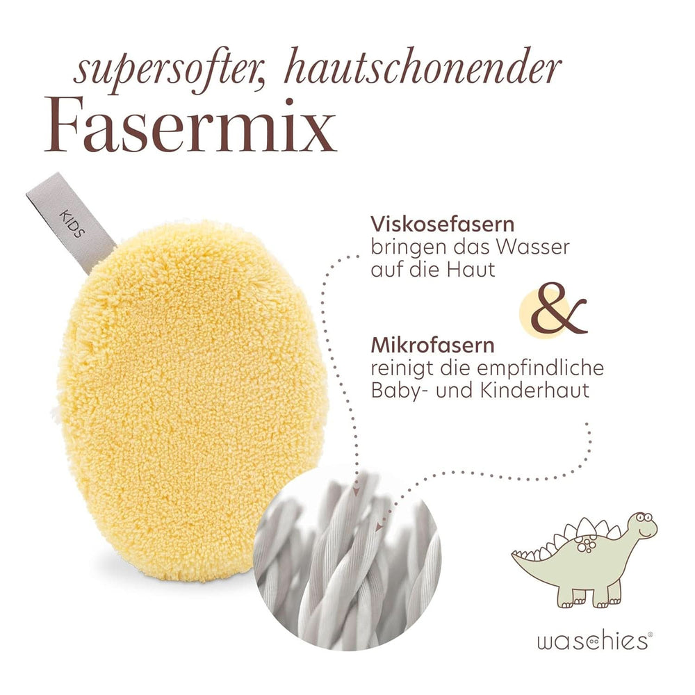 Waschies KIDS assorbenti per neonati e bambini, per la pulizia solo con acqua, riutilizzabili per mamma e bambino Naty Shop