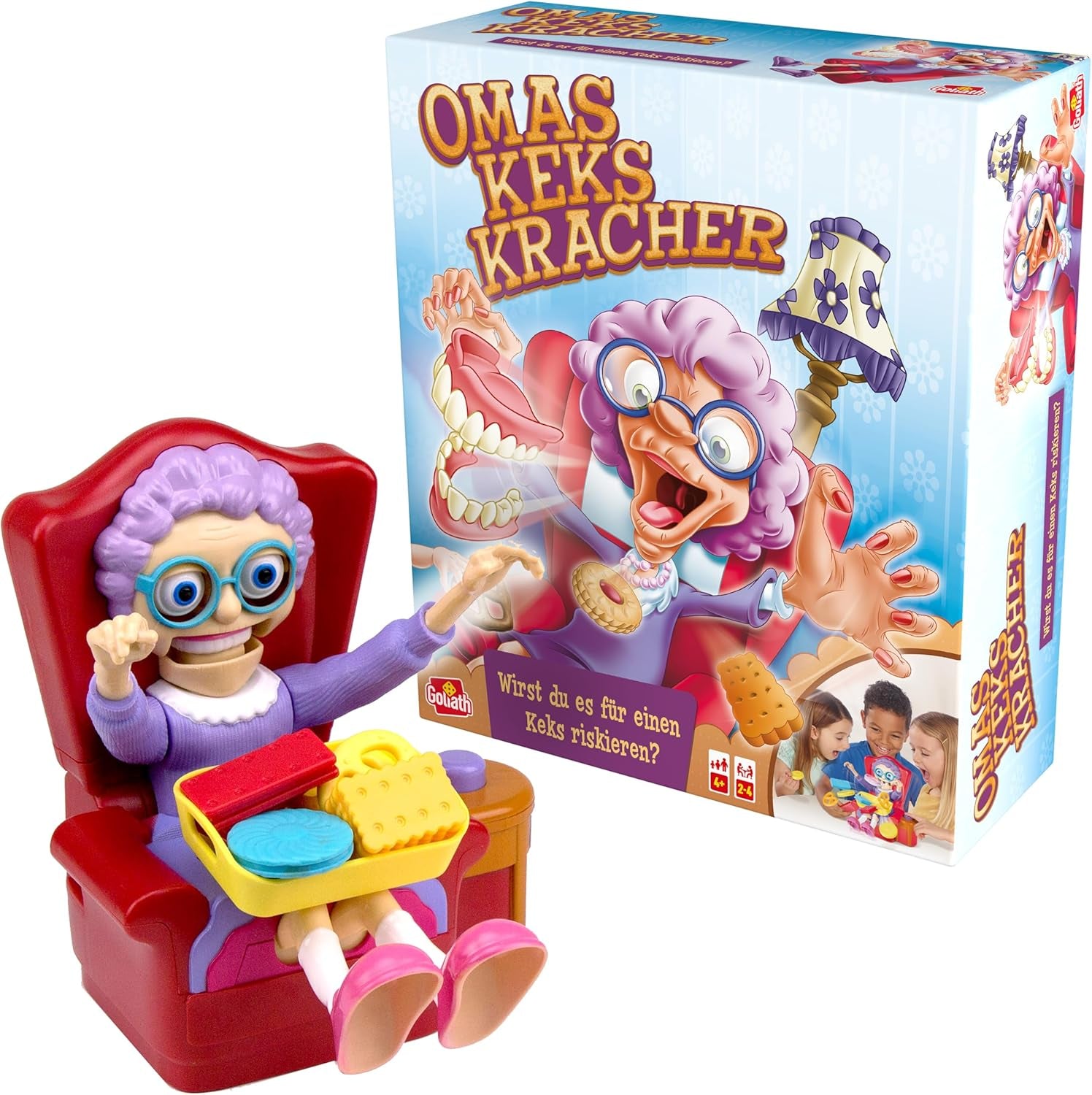 I Biscotti di Nonna Golia - Divertente gioco di società dai 4 anni in su, Emozionante gioco di reazione per tutta la famiglia, Idea regalo di compleanno, Giochi da tavolo per 2-4 giocatori - 15 min