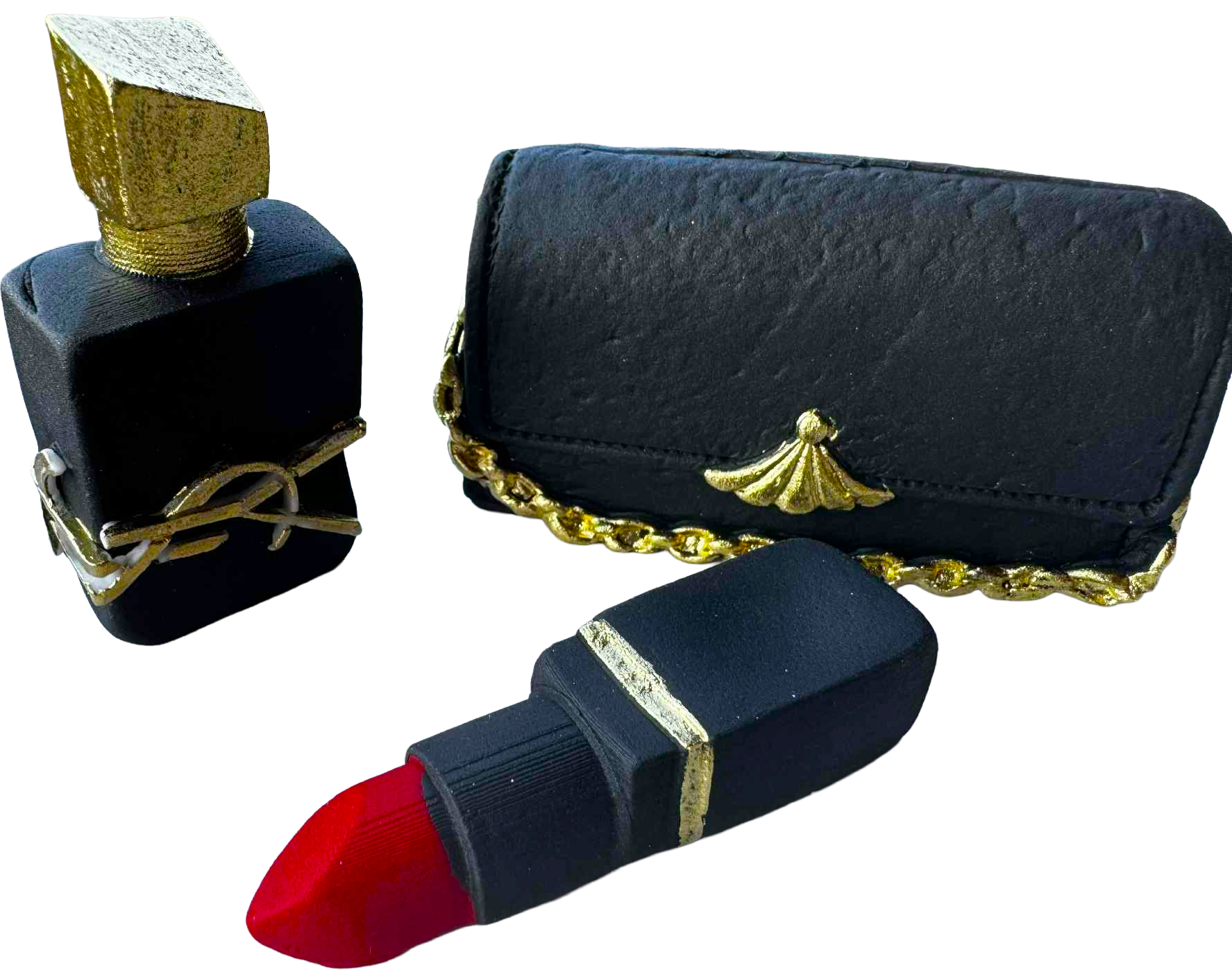 Set 3 decoratiuni comestibile, Cosmetice Decoratiuni din Pasta de Zahar Nati Shop