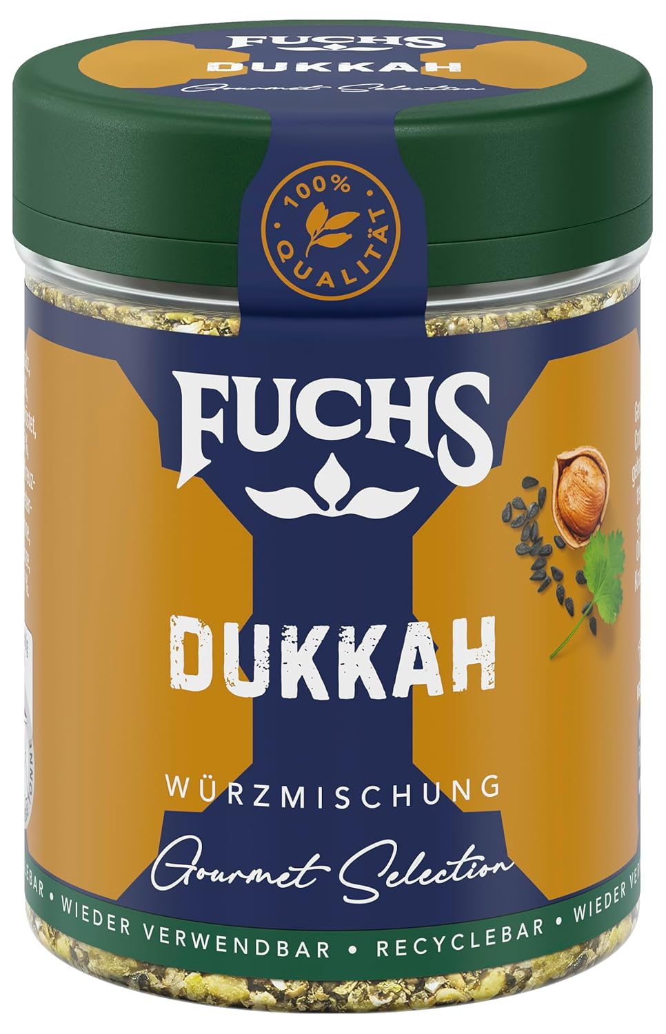 Fuchs Spices Gourmet Selection Medio Oriente/Africa - Miscela di spezie per couscous e bulgur Miscela di spezie ricaricabile per condire piatti vegani a base di bulgur 55g