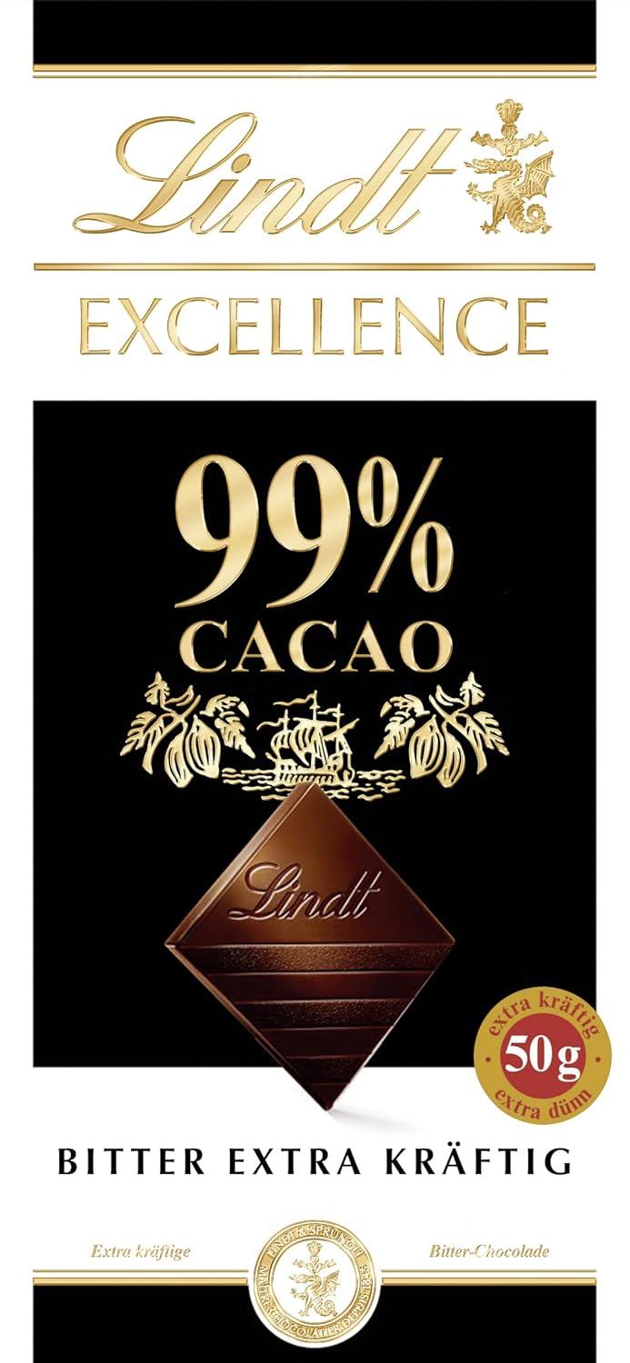 Lindt Excellence 78% Cocoa Bar - Barretta vegana al cacao Intensity Persistence 100g Regalo ideale