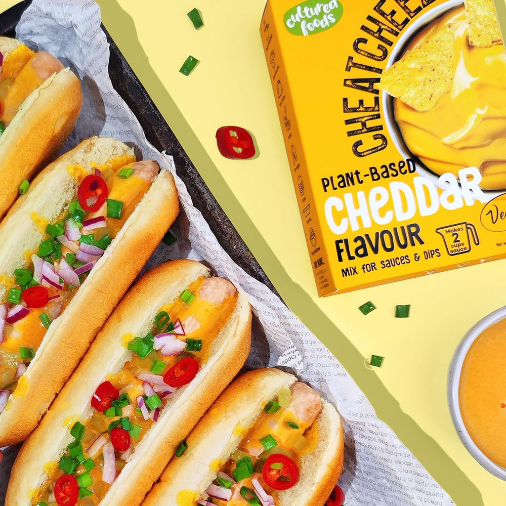 Cultured Foods Veganer Käse Käseersatz Laktosefrei Glutenfrei 2-er Set Gouda e Cheddar CHEATCHEEZ